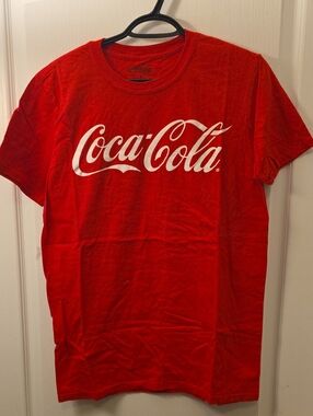 Coca Cola Red Tee with White Script Logo